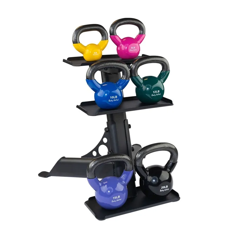 Body-Solid BS Compact Kettlebell Rack - Black-1