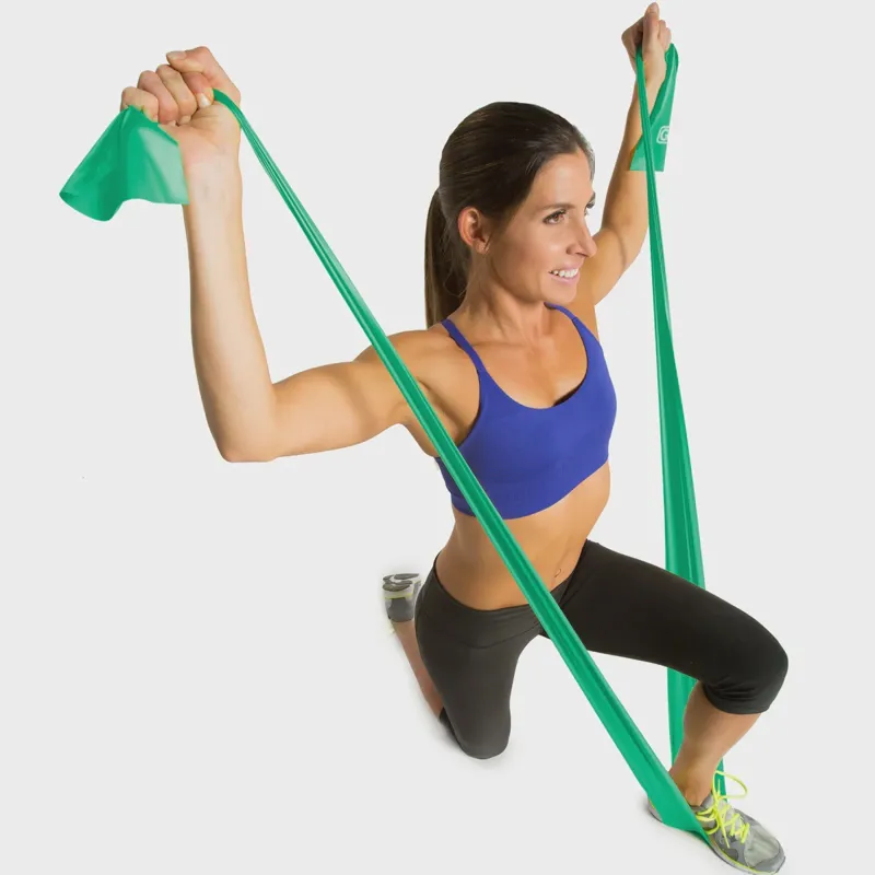 GoFit Power Flat Bands - 3 Levels of 4' Flat Bands and Training Manual-2