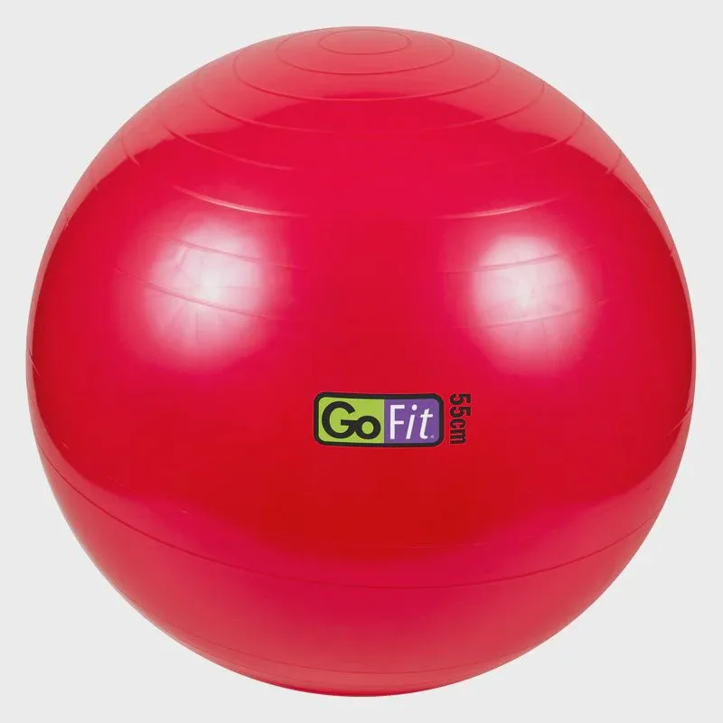 GoFit 55cm 1000lb Capacity Exercise Ball- Red