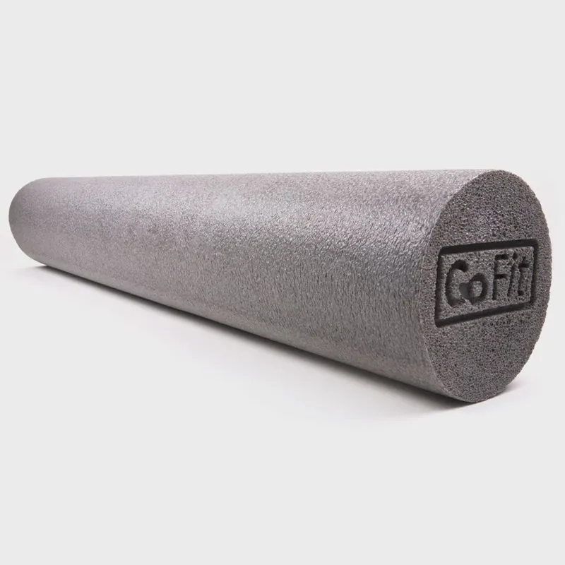 GoFit 36 x 6 Foam Roller with Training Manual - Charcoal