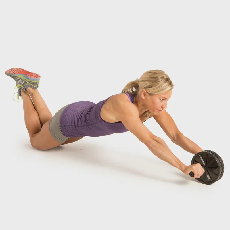 GoFit Dual Exercise Ab Wheel with Foam Padded Handles-1