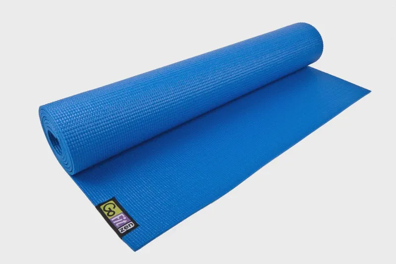 GoFit Yoga Mat with Yoga Pose Wall Chart 3.5mm 24 x 68 - Pink