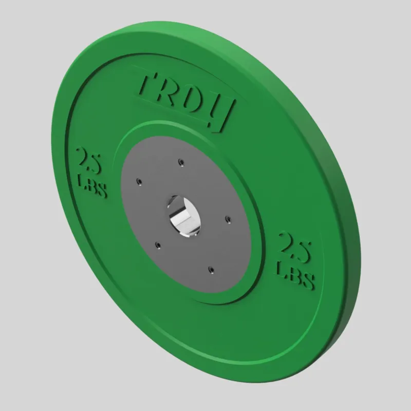 Troy VTX USA Sports Color Competition 25 lb Bumper Plate - Green